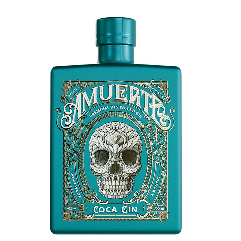 Amuerte Gin Coca Leaf Green Dark Luxury 70Cl